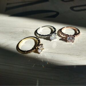 WHOLESALE Classic Solitaire Engagement Ring in Gold, Silver, and Rose Gold (13)